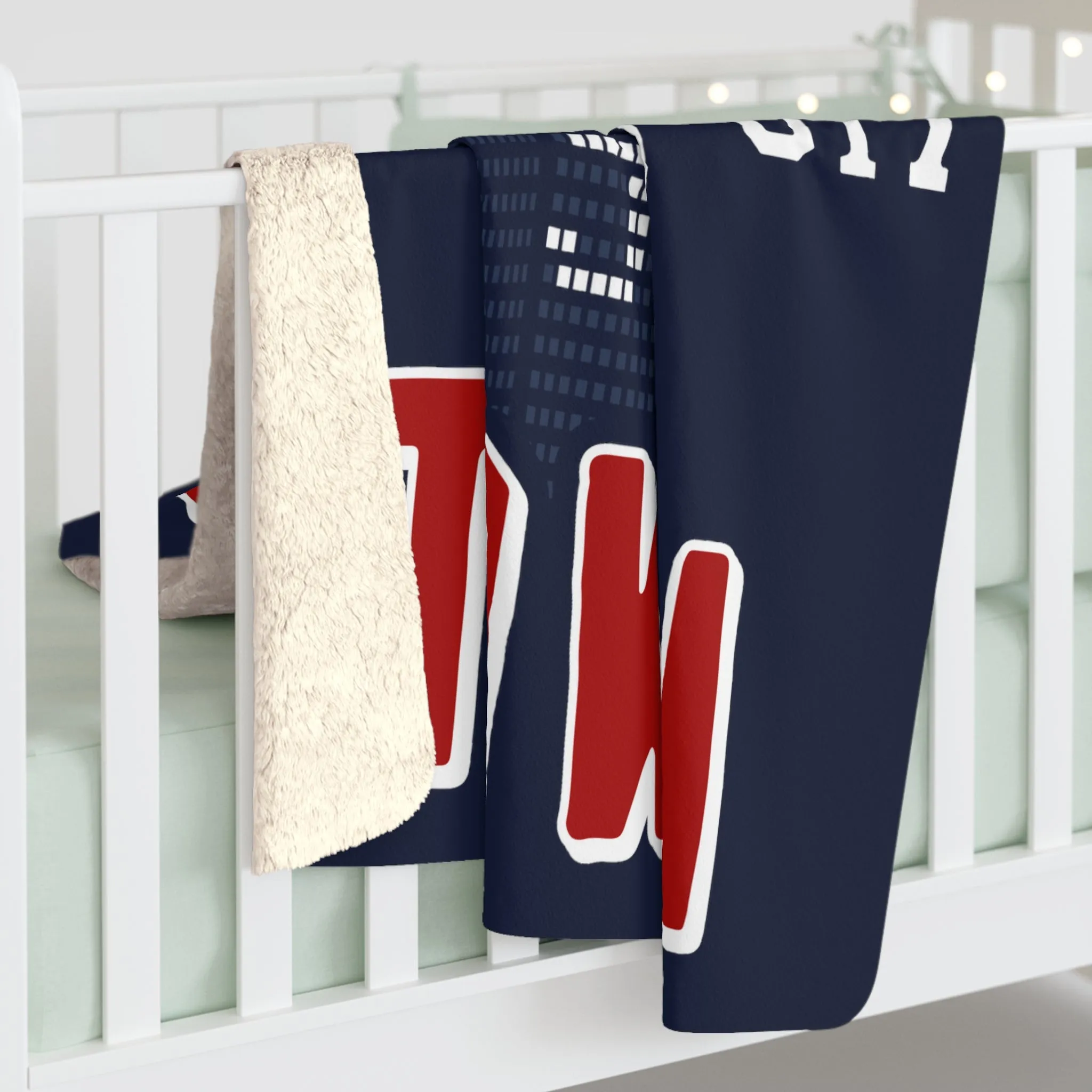 Title Town Boston Baseball Sherpa Fleece Blanket