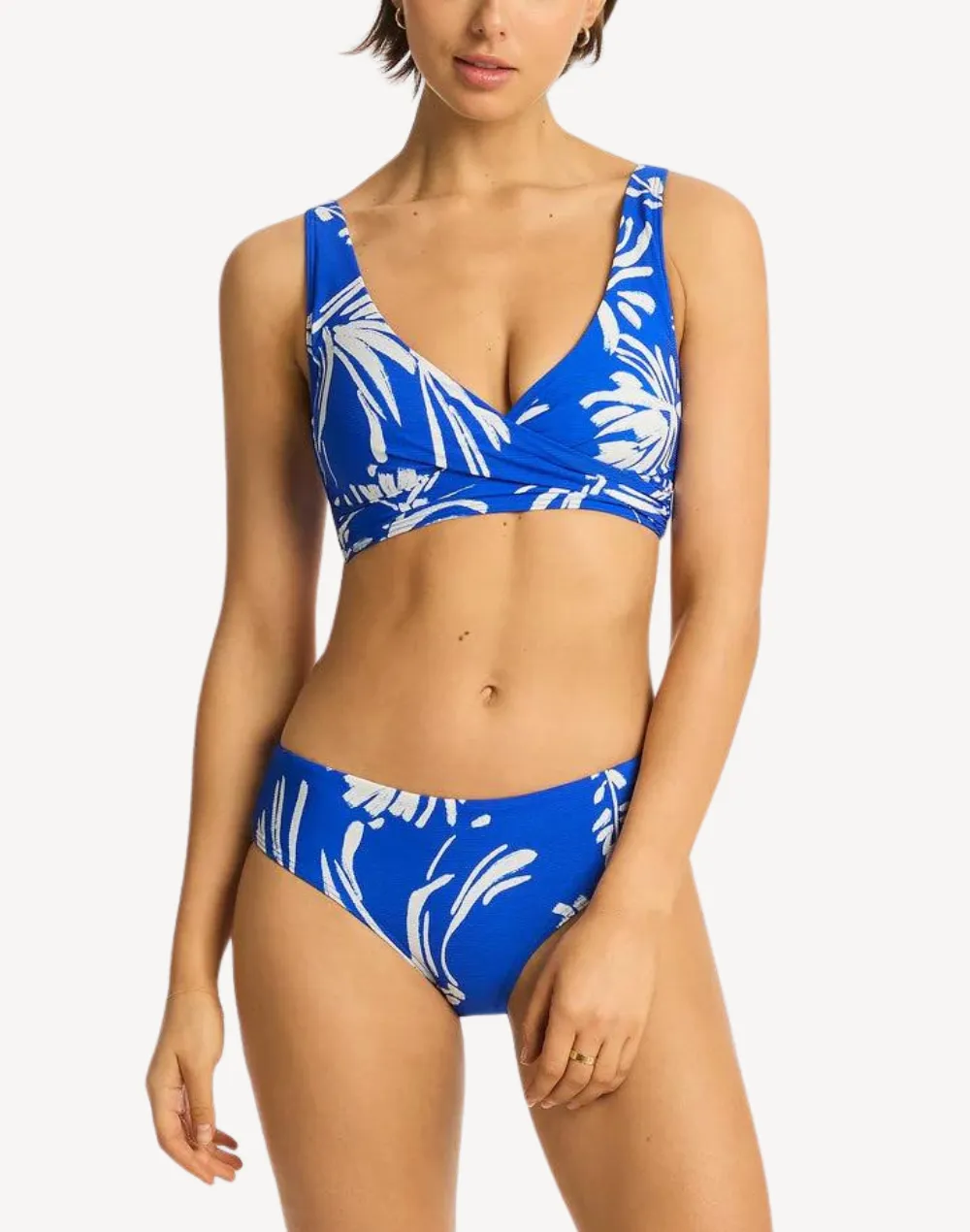 Tradewind Cobalt Mid Bikini Bottom