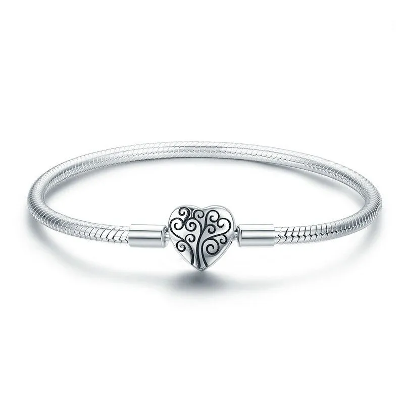Tree of Life, Cat & Geometric Pattern Charm Bracelet