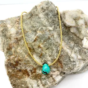Turquoise   Gold Necklace