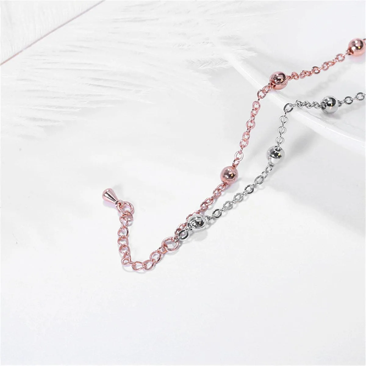Two-Tone Layered Bead Bracelet