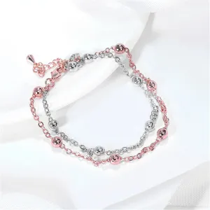 Two-Tone Layered Bead Bracelet