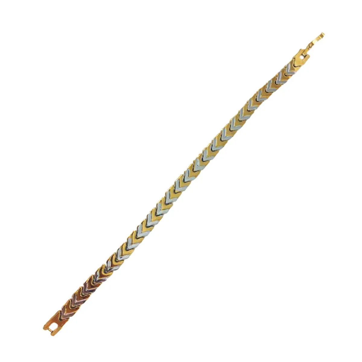 Two-Tone Linking Arrow Bracelet