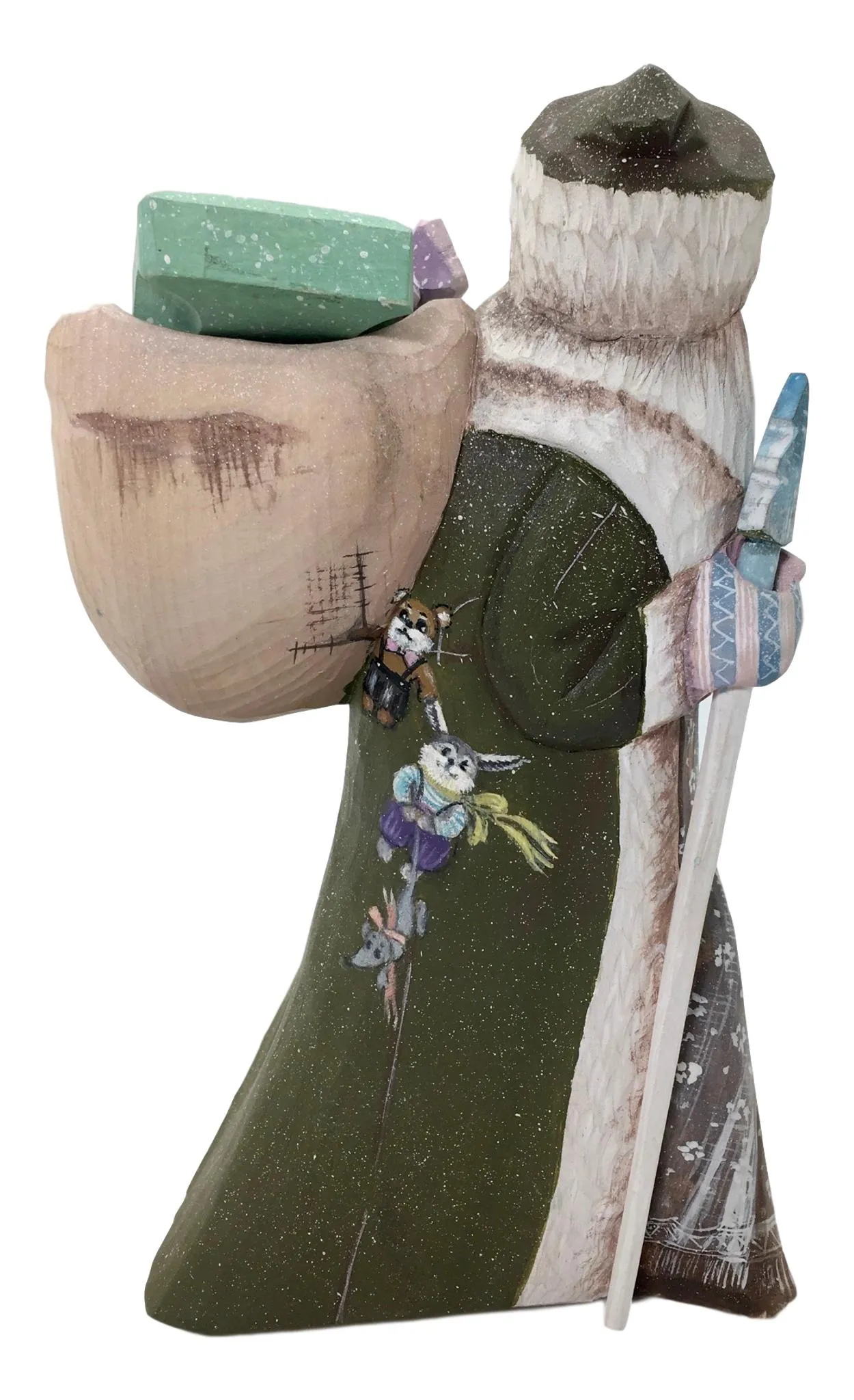 Unique Artwork Santa Claus with Presents