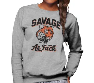 Unisex Savage as Fuck Tiger Sweatshirt