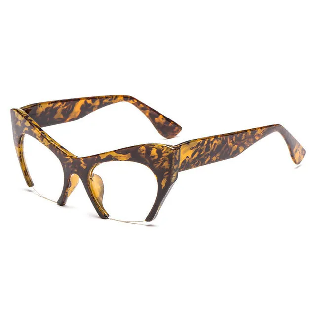 Vamp Retro 50s Half Frame Cats Eye Glasses