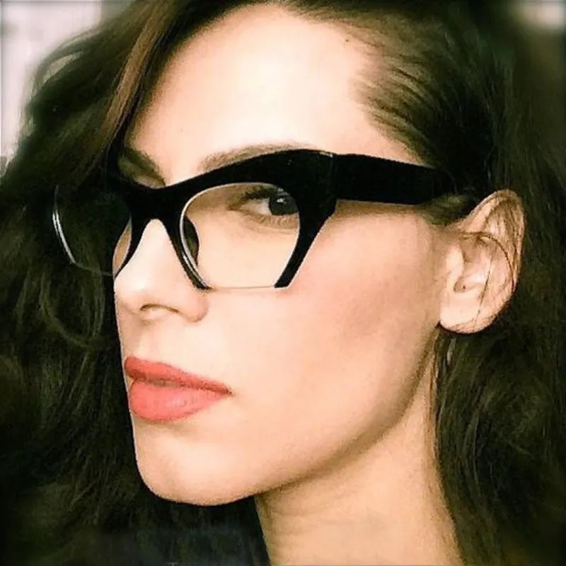 Vamp Retro 50s Half Frame Cats Eye Glasses