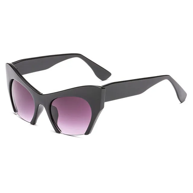 Vamp Retro 50s Half Frame Cats Eye Glasses