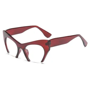 Vamp Retro 50s Half Frame Cats Eye Glasses