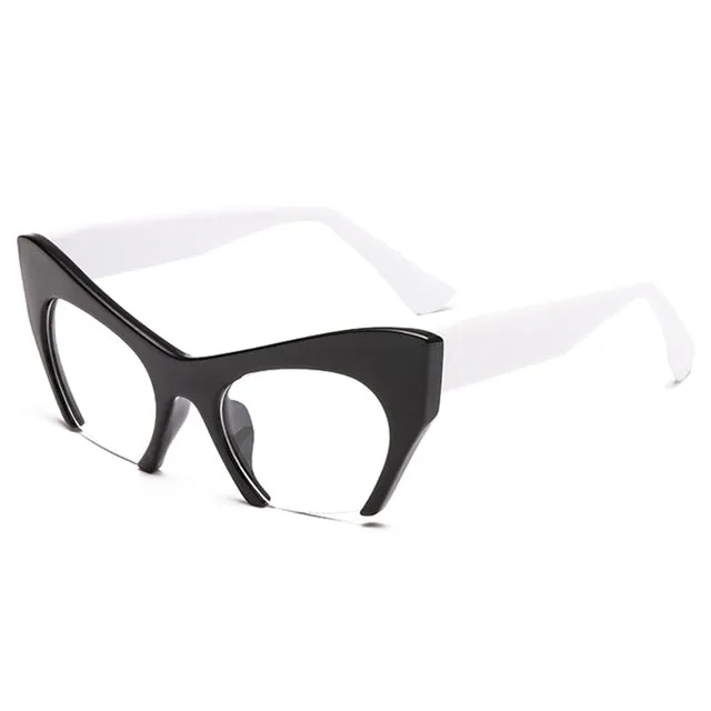 Vamp Retro 50s Half Frame Cats Eye Glasses