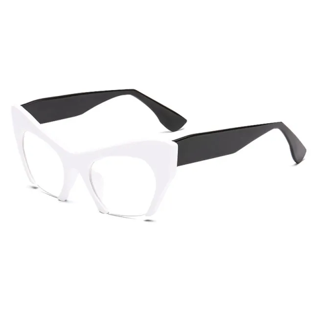 Vamp Retro 50s Half Frame Cats Eye Glasses
