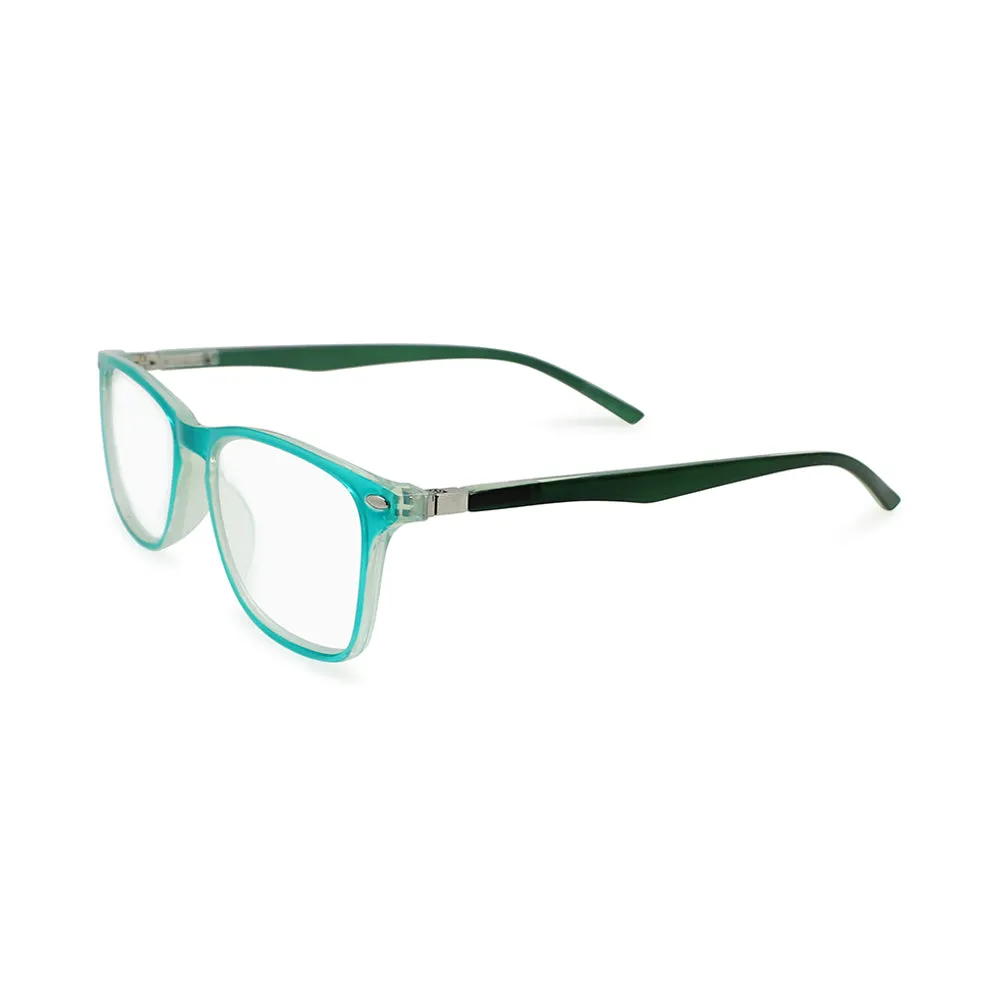 Vibrant Square Reading Glasses With Metal Accent for Women | R-673