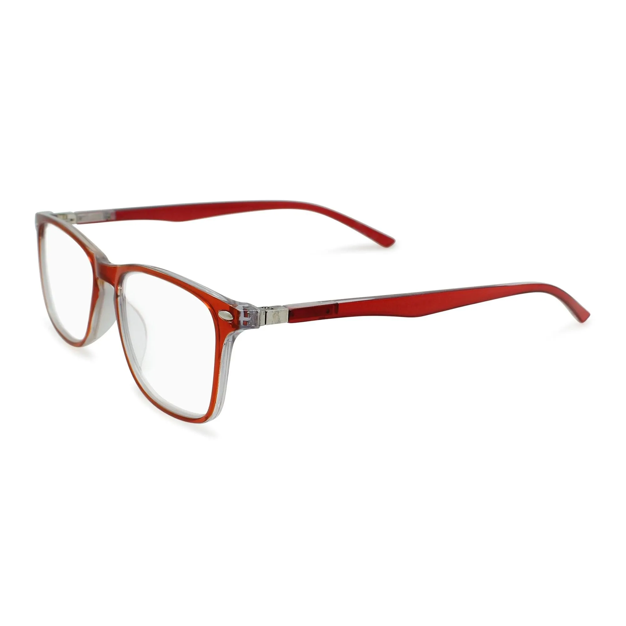 Vibrant Square Reading Glasses With Metal Accent for Women | R-673
