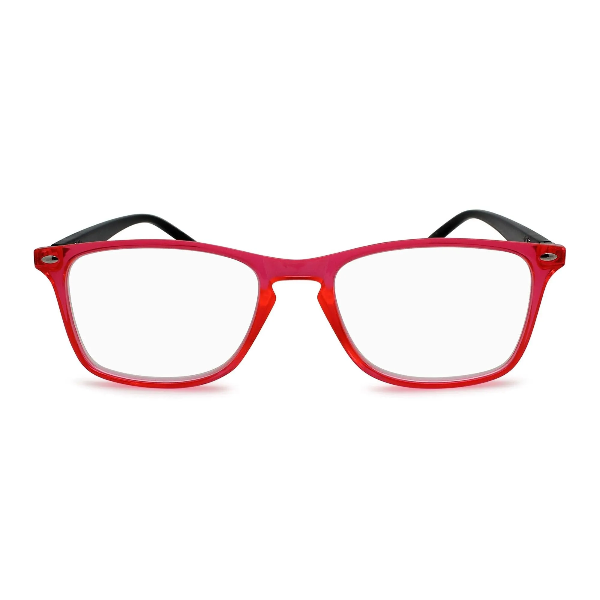 Vibrant Square Reading Glasses With Metal Accent for Women | R-673