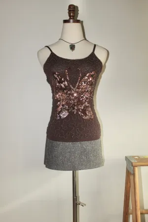 Vintage 90s Butterfly Mesh Cami (S-M)