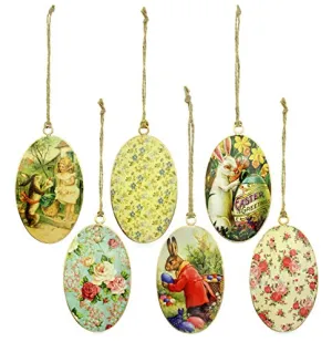 Vintage Style Egg-Shaped Easter Decorations (Case of 48 Sets)