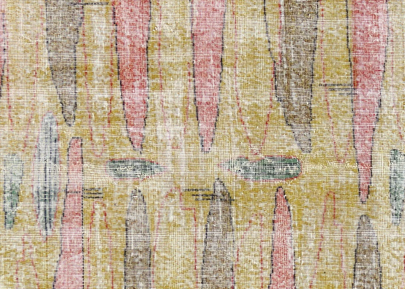 Vintage Turkish Mid-Century-Modern Rug - 6'6" x 10'2"