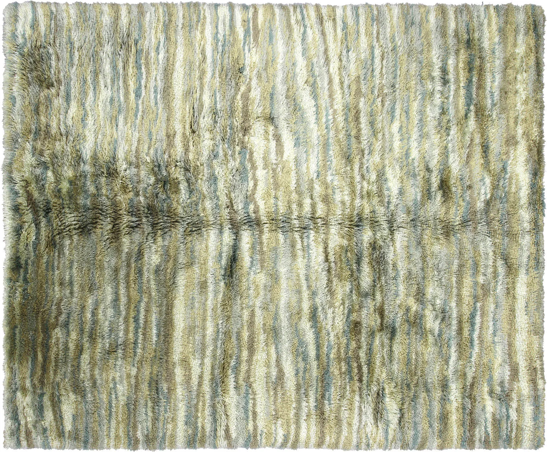 Vintage Turkish Shag Rug - 8' x 9'11"