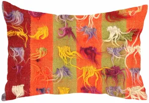 Vintage Turkish Tulu Pillow - 14" x 20"