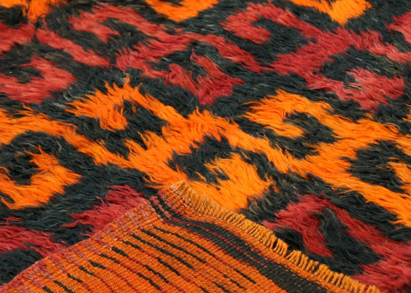 Vintage Turkish Tulu Rug - 3'4" x 4'1"