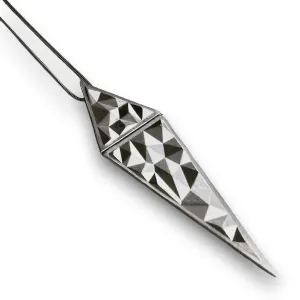 Voronoi Peaks Hinged Double Triangle Pendant