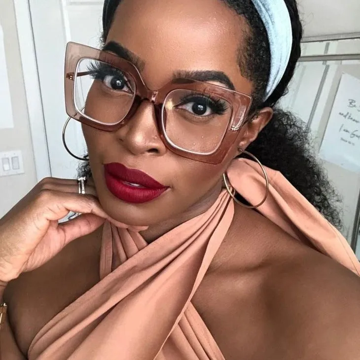 Wendy Retro Oversized Square Glasses Frame