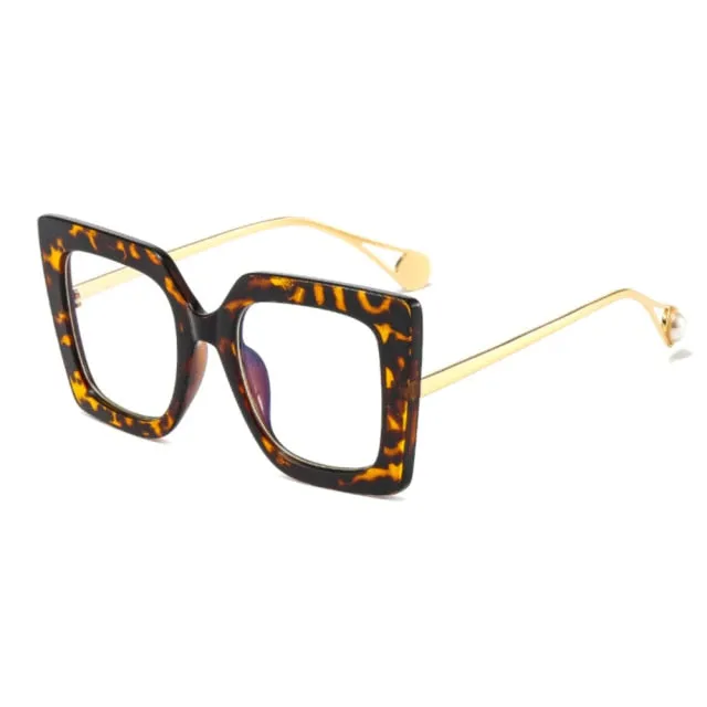 Wendy Retro Oversized Square Glasses Frame