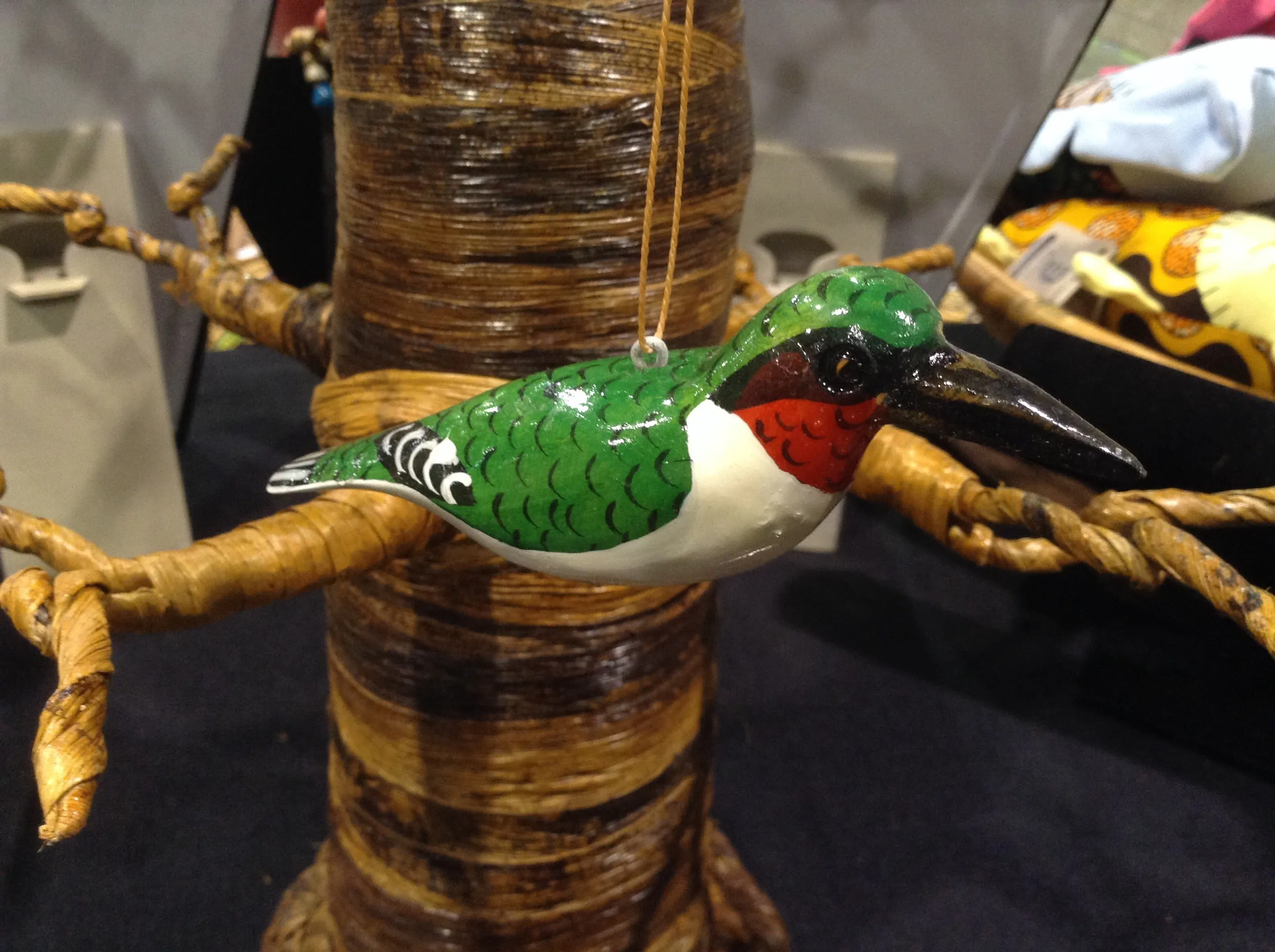 Wood Bird Ornament, North America