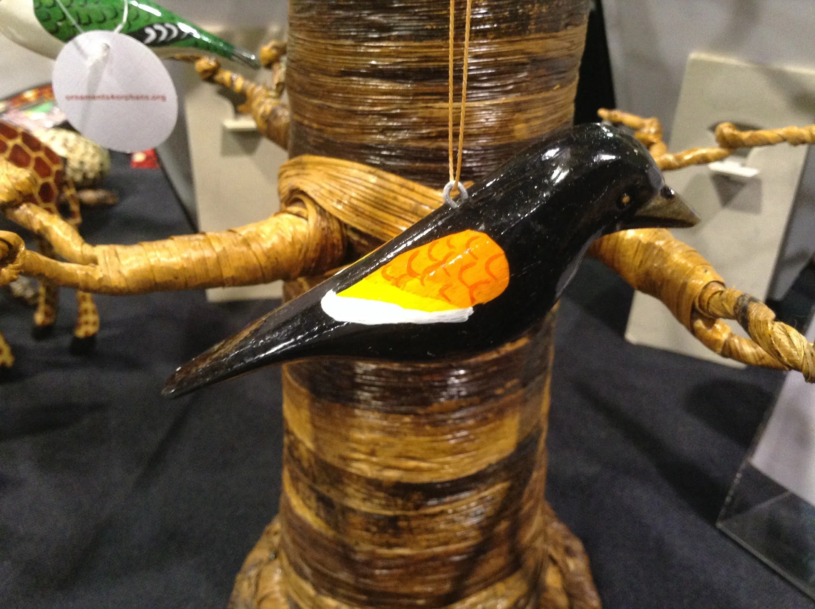 Wood Bird Ornament, North America