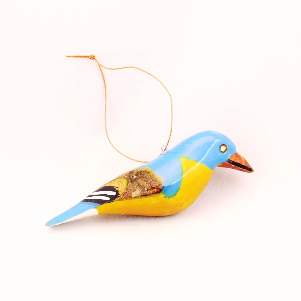 Wood Bird Ornament, North America