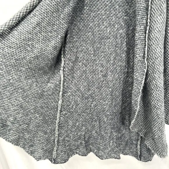 Wooden Ships Anthropologie mohair wool blend gray cozy knit cardigan sweater M L