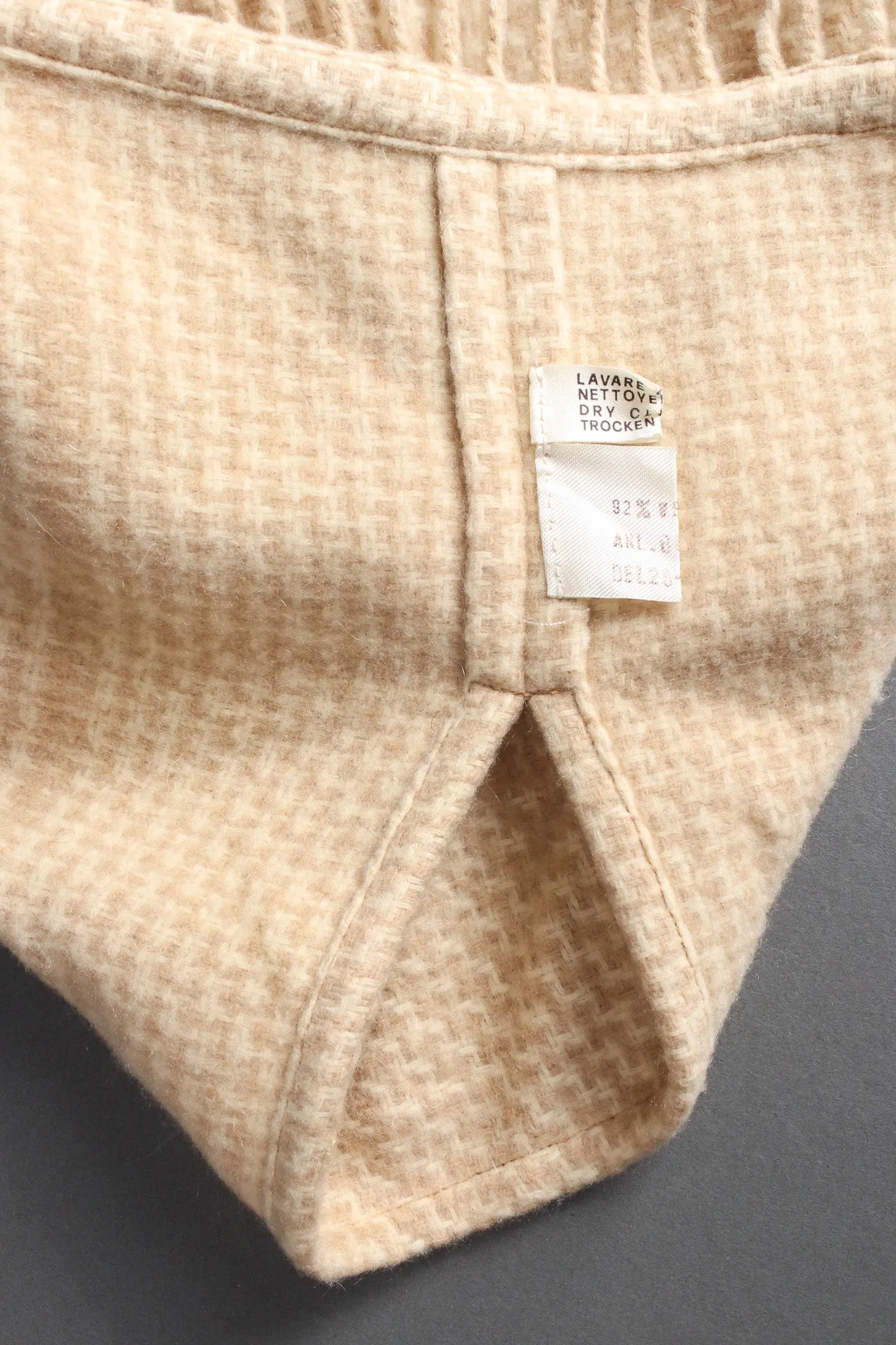 Wool Poncho Cape