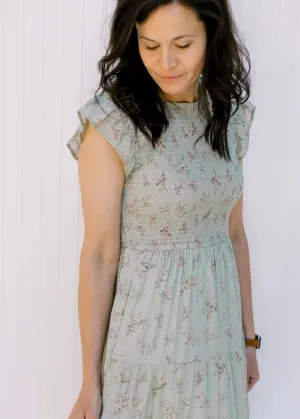 X Sage in Floral Dress