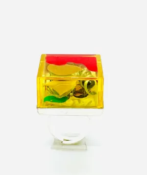 Yellow Node Art Ring.03