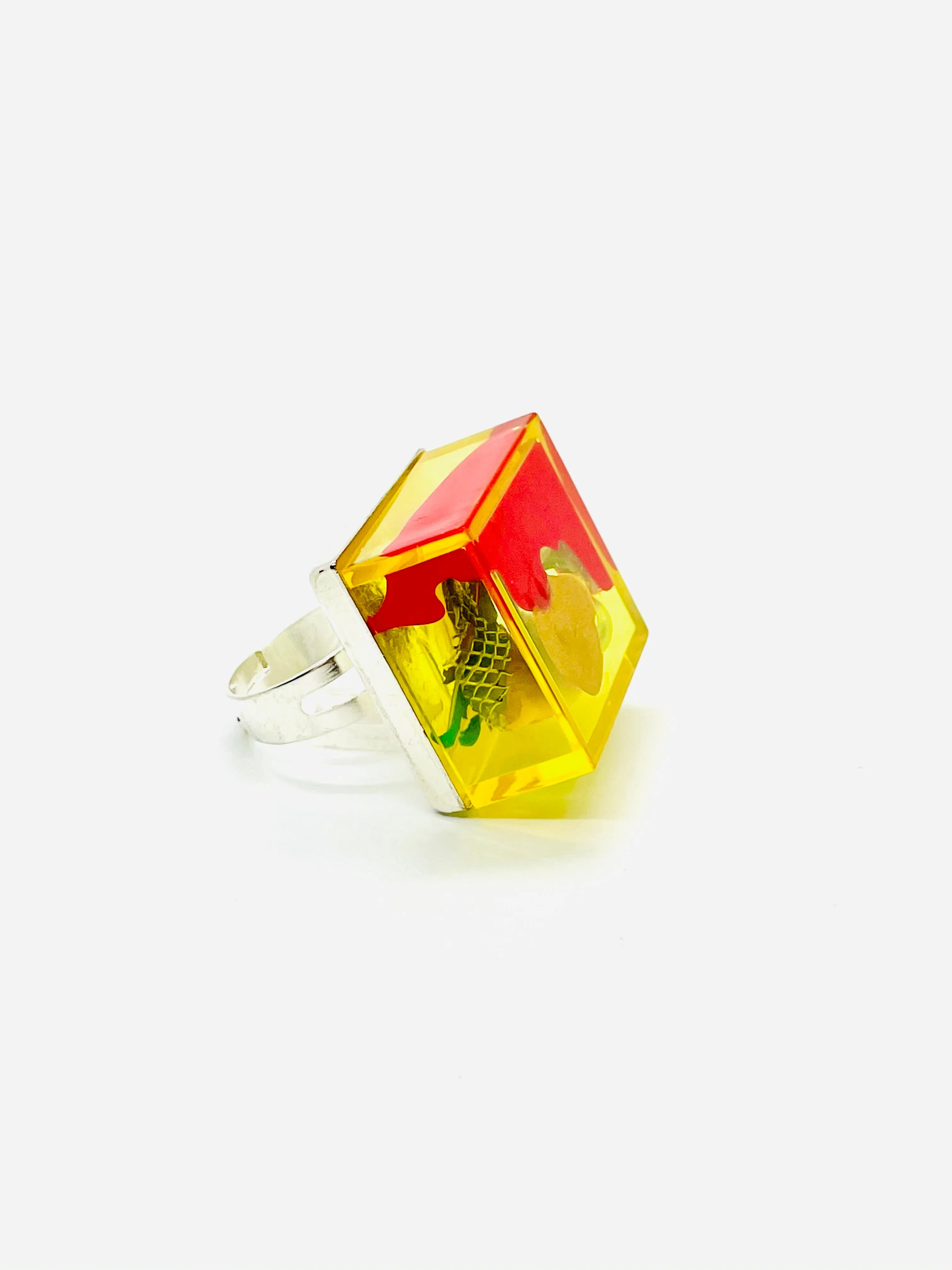 Yellow Node Art Ring.03