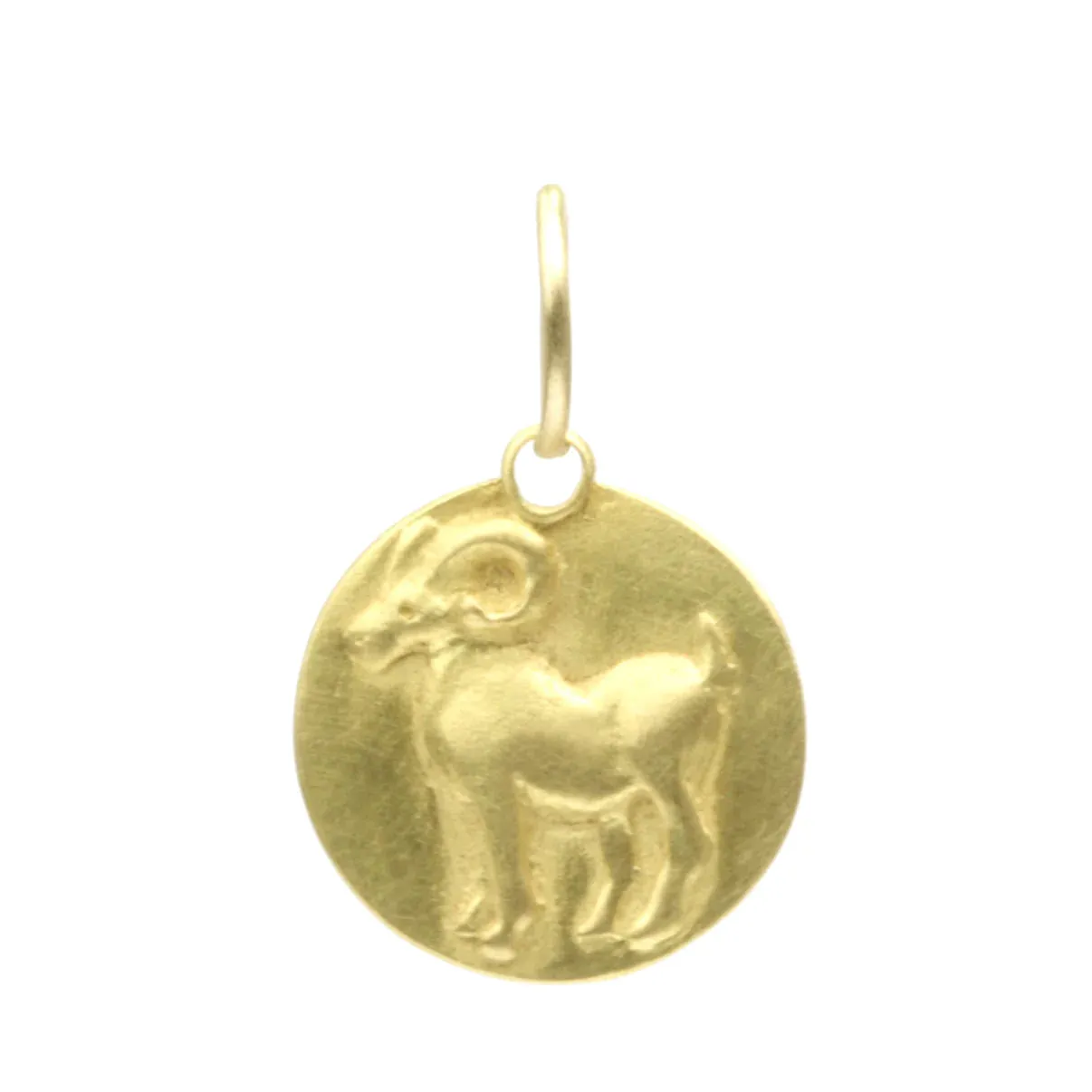 zodiac medal pendant necklace - aries