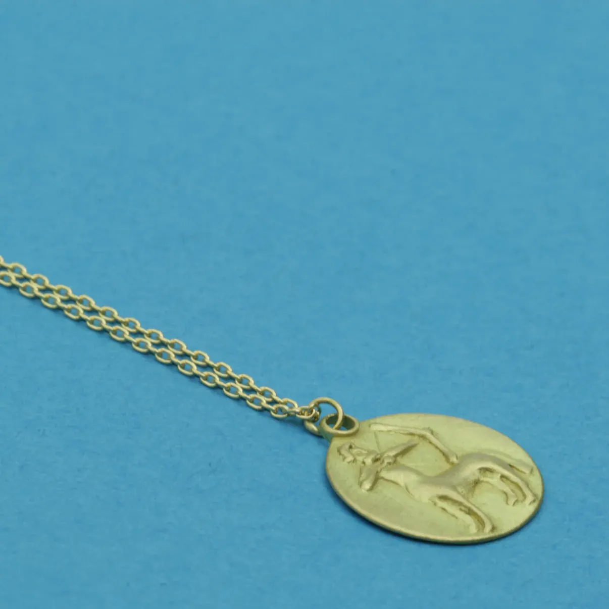 zodiac medal pendant necklace - sagittarius